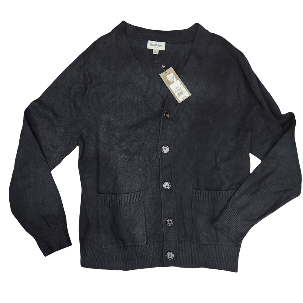 Goodfellow & Co. Black V-Neck Button Cardigan NWT